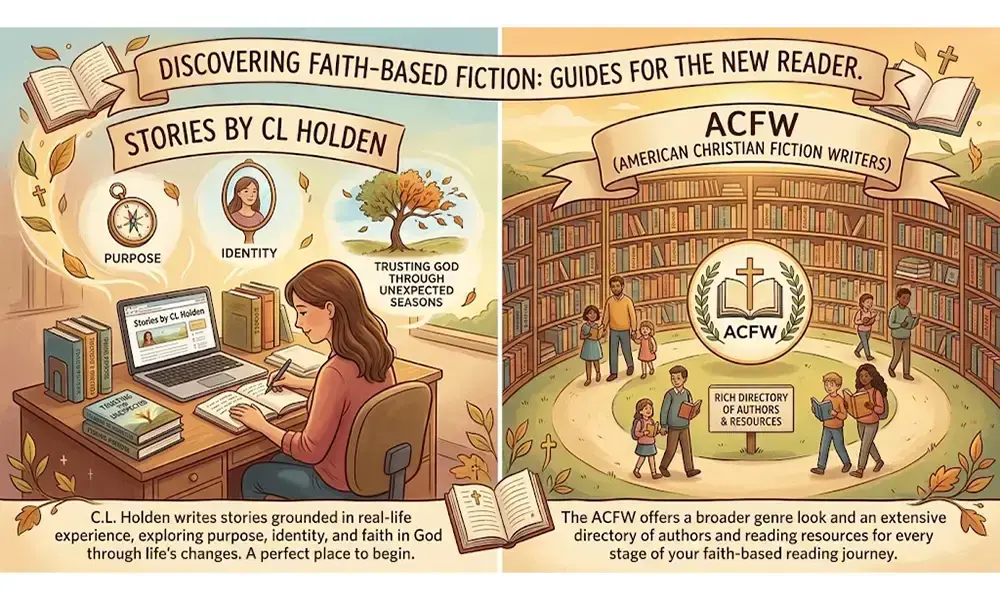 Faith-based fiction readers guide infographic